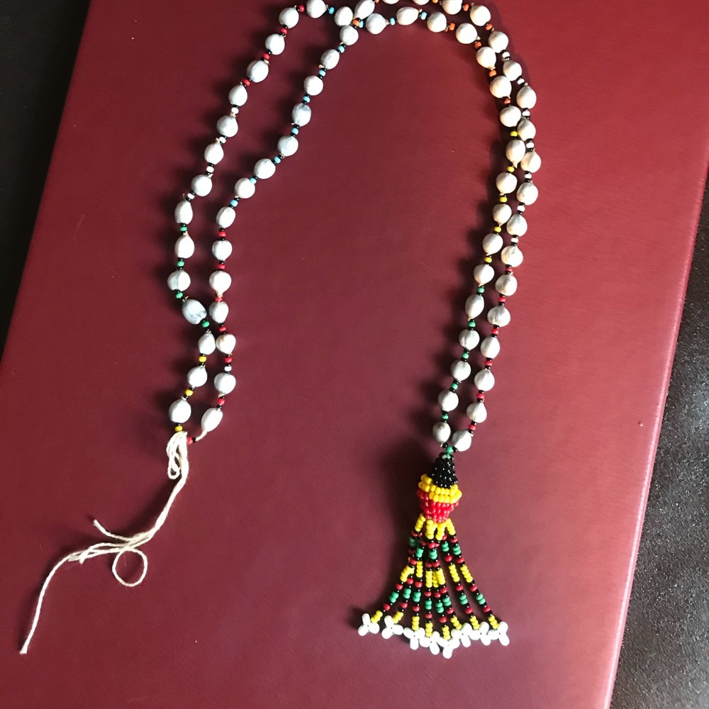 African Shell and Bead Necklace